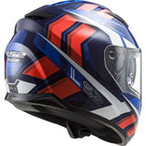 LS2 Stream EVO Loop Motorcycle Helmet Gloss Black/Red/White/Blue