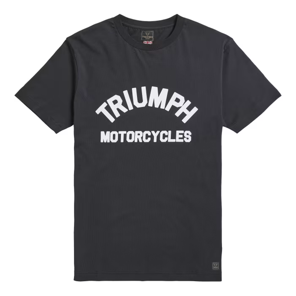 Triumph Burnham Arch Logo Jet Black Crewneck