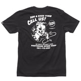 Fasthouse "Call US" SS  Black Tee