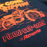 Fasthouse "Gone Rippin" Men's Tee Shirt - Navy