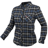 Fasthouse Honey Women's Flannel - Dust Blue/Black