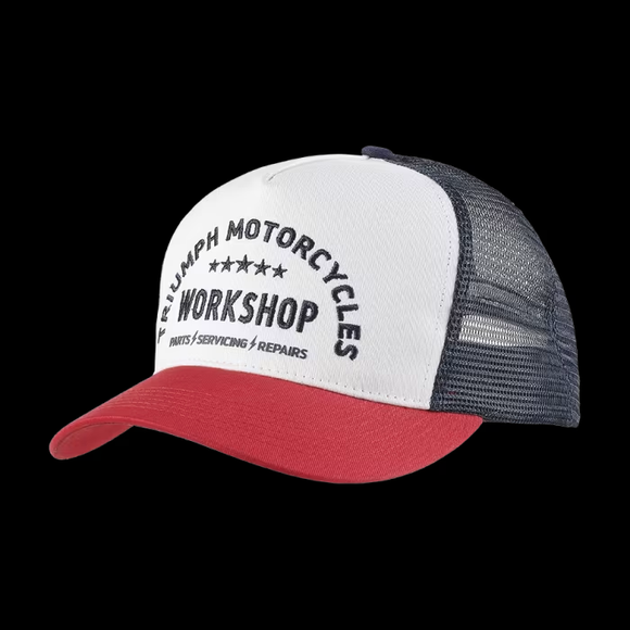 Workshop Trucker Cap - Red&Bone