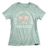 Fasthouse "Oasis" Women's Tee Dust Blue