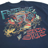 Fasthouse "BAJA STYLE" Short Sleeve T-Shirt - Navy Blue