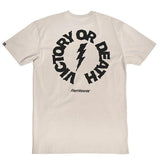 Fasthouse "HAIL MARY" Short Sleeve T-Shirt - Light Gray