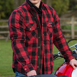 Merlin "Axe" Kevlar Flannel - Red - City Limit Moto